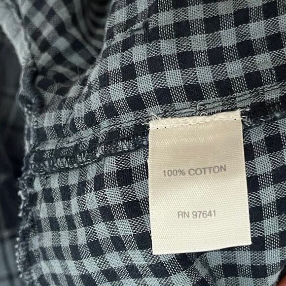 J. Jill 2-Ply Gauze Plaid Button Tunic Shirt Size L Lightweight Western Barn - Picture 7 of 8